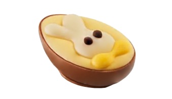 Påskpralin - Yellow Bunny Egg - Hasselnöt & Chokladkräm - 