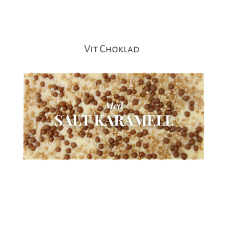 Pralinhuset - Vit Choklad - Salt Karamell & Krokantkrisp - 