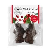 Chokladfigur - 2-pack Tomtar - Mörk Choklad - Utan tillsatt socker