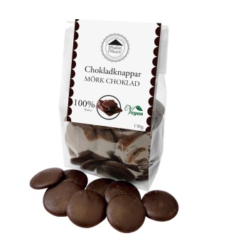 Pralinhuset - Chokladknappar - 100% Kakao - 