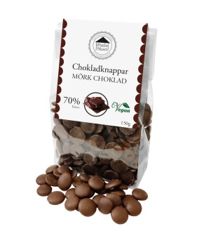 Pralinhuset - Chokladknappar - 70% Kakao - 150g - 