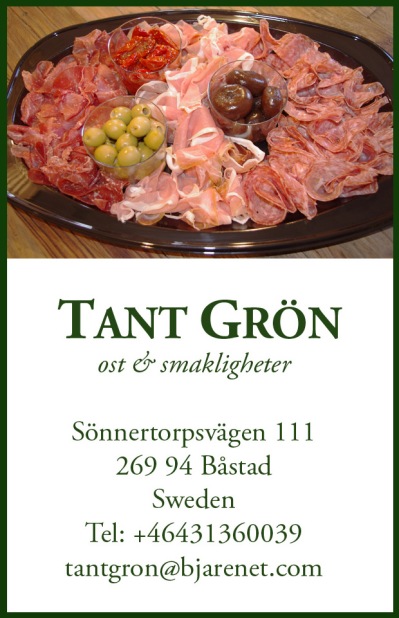 Beställ din charkbricka hos Tant Grön på Bjäre utanför Båstad Beställ din charkbricka hos Tant Grön på Bjäre utanför Båstad