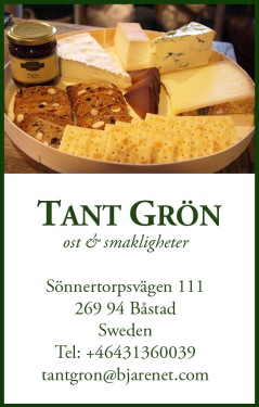 Beställ din ostbricka gos Tant Grön på Bjäre utanför Båstad