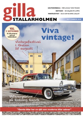 Septembernumret 2018. Finns som nättidning, se till höger! Septembernumret 2018. Finns som nättidning, se till höger!