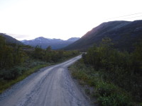 En septemberkväll längs vägen genom Norddalen.