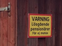 En skylt vid Dalbergså Camping & Gästhamn.