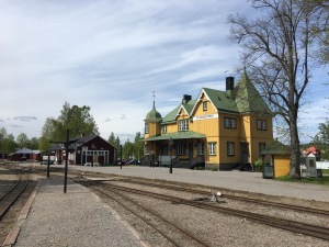 Järnvägsstationen i Mariefred.