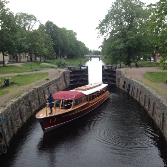 Slussen i Pråmkanalen i Karlstad.