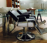 Barber Chair LORD svart & brun
