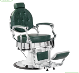 Barber Chair Barberastol Gabbiano President Grön krom