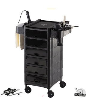 Cerriotti Frisörrullbord URBAN svart - Cerriotti Frisörrullbord URBAN svart