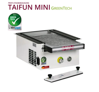 Profi Dammutsug TAIFUN MINI för Bordsmontage & Mobil Made in Germany - Utan Tillbehör