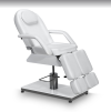 Fotvårdsstol Kosmetikstol hydraulisk MENSA White/WHITE