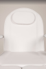 Fotvårdsstol Kosmetikstol hydraulisk MENSA White/WHITE