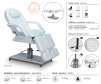 Fotvårdsstol Kosmetikstol hydraulisk MENSA White/OAK