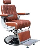 Barber Chair Charles cognac + mjörkbrun