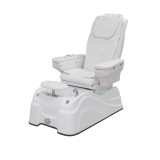 Spa pedikyrstol CALN vit med 6 olika massagef. Bekväm och elegant SPA-/Pedikyrstol med armstöd – Högkvalitets klädsel
