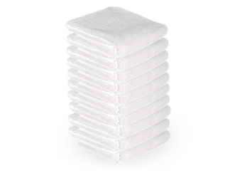 10 stck. Handdukar microfiber färgval vit, svart - 10 stck. Handdukar microfiber vit