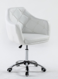 Kundstol med Hjul / 360Grad Rotation svart, vit, grå