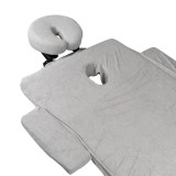 Bänkskydd Frottee Massage Set i grå