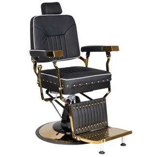 Barber Chair COLT gold med nitar Höjd: 56-70cm - Barber Chair COLT gold med nitar Höjd: 56-70cm