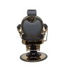 Barber Chair COLORADO i svart/guld