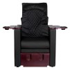FotSpa fotvårdstol RINO-svart med utdragbar botten för fotbad och benstöd & ryggmassagefunktion