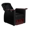 FotSpa fotvårdstol RINO-svart med utdragbar botten för fotbad och benstöd & ryggmassagefunktion
