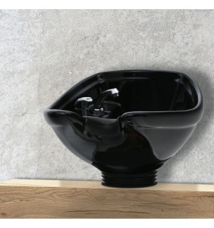 Keramiskt handfat de Luxe svart för montering på en bordsskiva Made in Europe - Keramiskt handfat de Luxe svart för montering på en bordsskiva