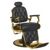 Barber Chair FRANCO svart med gyllene base