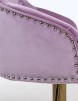 Arbetsstol lila guld H 40-55 cm