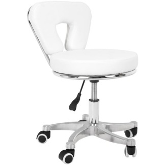 Arbetsstol i vit H: 40-44 cm - Arbetsstol i vit H: 40-44 cm