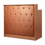 Receptionsdisk GLAM copper med låsbar låda 115 x 100cm