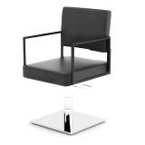 Frisörstol Barber Chair CRUDO III i svart Made in Europe EXPRESS