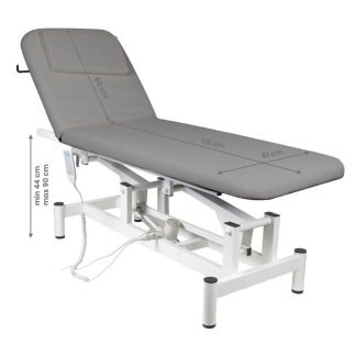 Elektrisk Massagebrits med 1 Motor grå - Elektrisk Massagebrits med 1 Motor grå