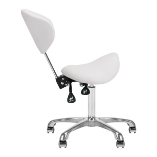 Arbetsstol med flexibelt ryggstöd i vitt - Arbetsstol med flexibelt ryggstöd i vitt