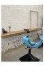 Barnfrisörstol VINTAGE WHALE gjutjärnsfigur med modern pump