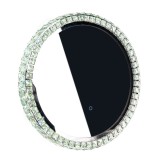 Kristaller & LED Make Up Spegel Frisörspegel 65 x 65 cm