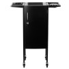 Salong Rullbord DELUXE med låsbart skåp svart