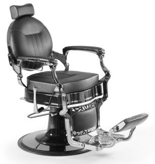 Barber Chair MIGE svart chrome - Barber Chair MIGE svart chrome