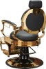 Barber Chair SOLOMON svart guld