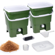 BOKASHIHINK - 2 STYCKEN + 2 KG STRÖ