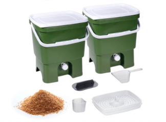 BOKASHIHINK - 2 STYCKEN + 2 KG STRÖ - 