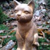 Trädgårdskonst Katt rost 25cm