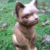 Trädgårdskonst Katt rost 25cm