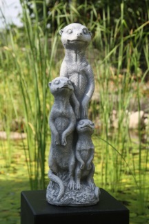 Trädgårdskonst Surikater - Trädgårdsfigur surikater