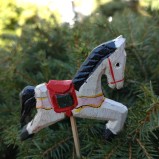Julstick häst trä