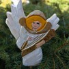 Julstick ängel trä - Ängel på stick