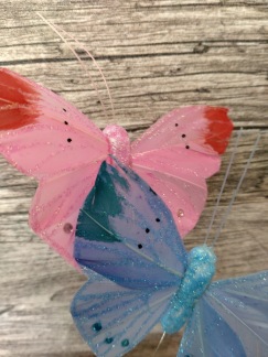 Fjärilar olika färg 4st - 