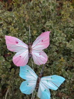 Fjärilar på stick 24st - Fjärilar 24st